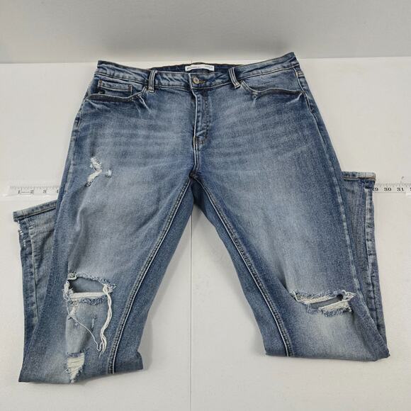 Kancan Vintage High Rise‎ Medium Tint Boyfriend Jean 31 womens 5786 - Picture 1 of 11